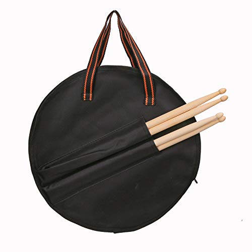 12 inch drum pad,double sided drum pads,snare drum pad with drumsticks and storage bag for drum practice beginner (12\'\', Gray)