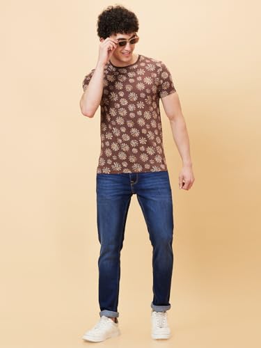 Image of Being Human Coffee Regular Fit Round Neck Men's T-Shirt Clothing