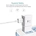Wall Chargers Adaptive Fast Charger Kit for Samsung Galaxy S7/S7 E/S6/S6 E/Note 5/4 /S4/S3, USB 2.0 Samsung Charger Adaptive Fast Charging Kit (Wall Charge x 2, Micro USB Cable x 2) White