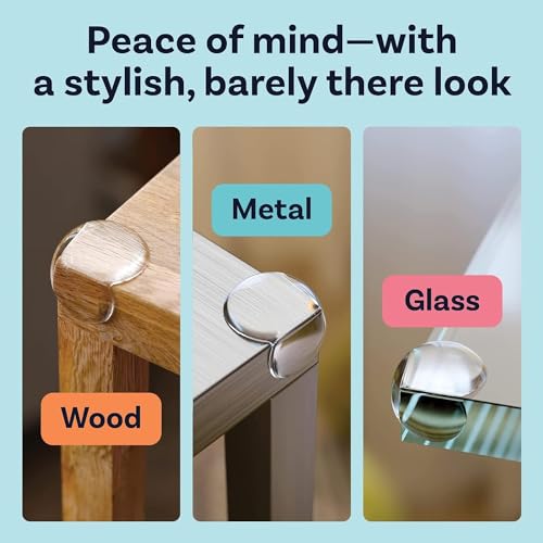 Image of 4Pcs Transparent Corner Protector for Baby, Self-Adhesive Protectors Guards, Furniture Protective Covers, Soft Corner Protector, Baby Proofing Edge, Furniture Bumper for Fireplace Stair Cabinet