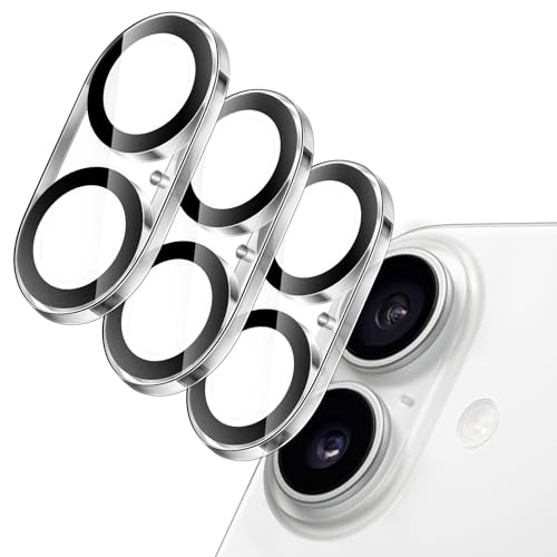 JETech Camera Lens Protector for iPhone 17 6.3-Inch 9H Tempered Glass Anti-Scratch Case Friendly Does Not Affect Night Shots HD Clear 3-Pack (Clear)