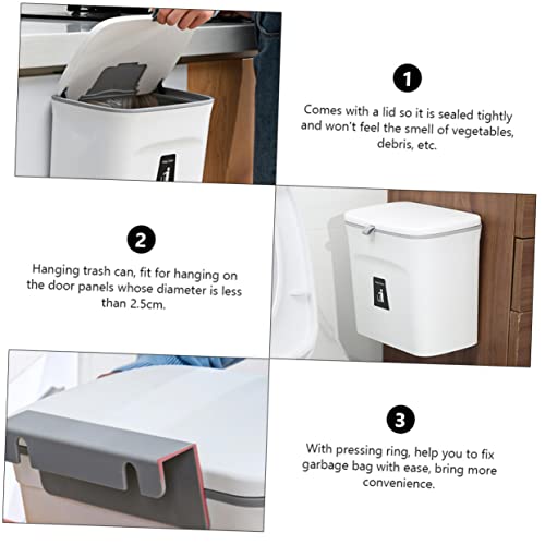 Bote de basura compacto colgante Hemobllo para cocina miniatura 2