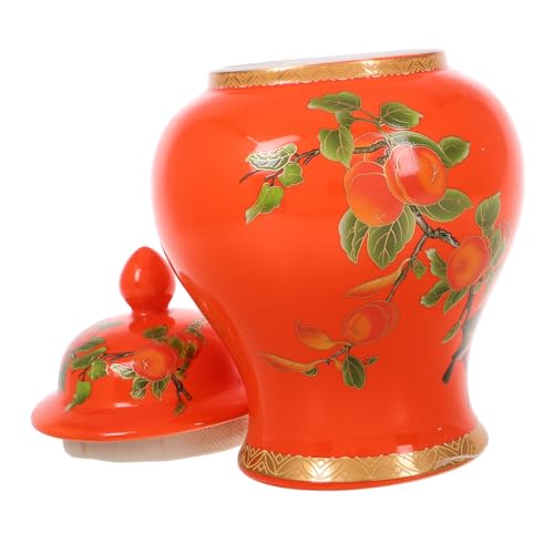 VERDANVERSE Blue and White Porcelain Tea Can Ceramic Storage Tank Decorative Canister for Loose Tea Storage Home Decor