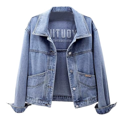 Manteau denim court parfait pour vos sorties décontractées en ville