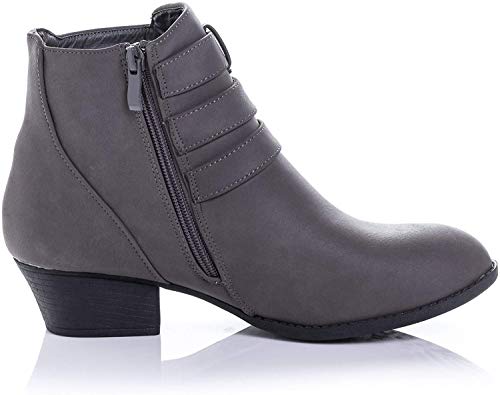 Women's Payton Boot Side Zip High Block Heel Ankle Booties2
