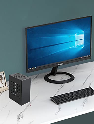 Aluminum Mini Itx Case With Pci Riser, Joyjom Mini Pc Case, Sff Small Form Factor Pc Case, Tx Computer Gaming Case Supports Gpu Graphics Card (Black) #TOP4
