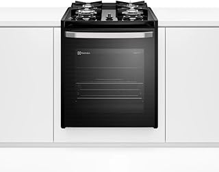 Fogão de Embutir 4 bocas Electrolux Preto Experience com Mesa de Vidro, PerfectCook e VaporBake (FE4BP) Bivolt