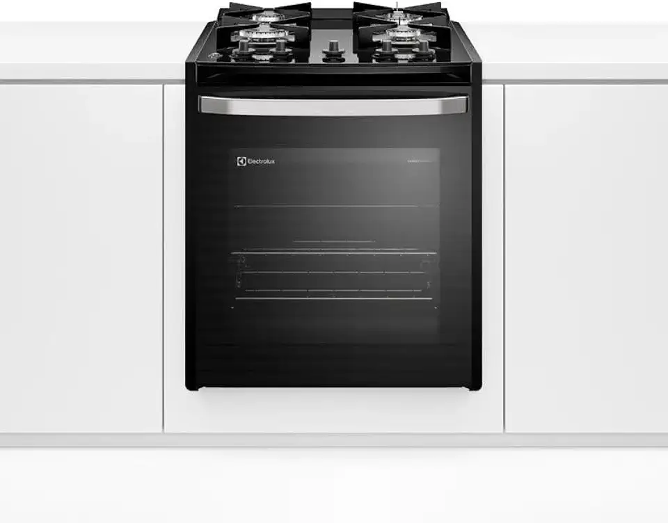 Fogão de Embutir 4 bocas Electrolux Preto Experience com Mesa de Vidro, PerfectCook e VaporBake (FE4BP) Bivolt