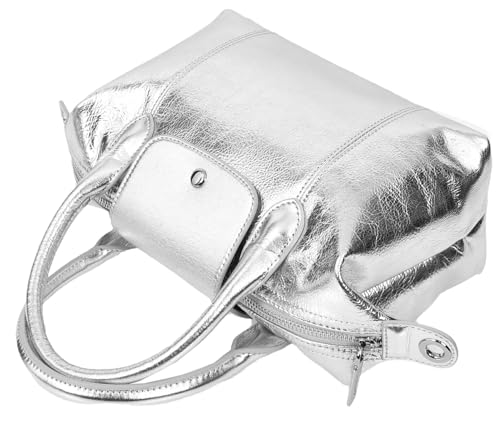Sac à main en cuir véritable pour femme style Quinn avec poignée élégante coloris noir - 5