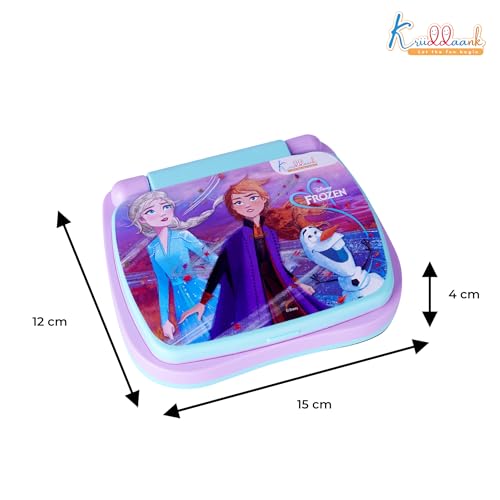 Image of Frozen Theme Educational Laptop|Screen-Free Learning Toy for Preschoolers, Interactive Alphabet & Number Pronunciation Computer, Safe & Durable Early Education Toy for Ages 3+, Turkish Blue