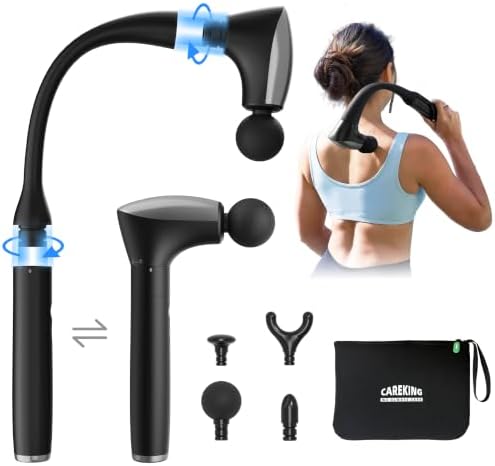 2-in-1 Detachable Muscle Massage Gun Deep Tissue with 20'' Extens...