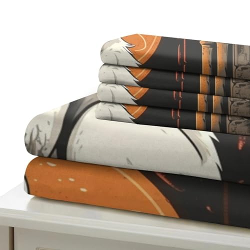 Housse de couette Renard anti-transpiration lit simple 140x200cm microfibre - 6