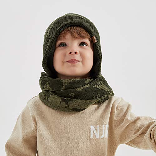 Lmlalml Boys Winter Hat Earflap Knitted Beanie For Kids Warm Fleece Lined Thicken Hat For Baby #TOP2