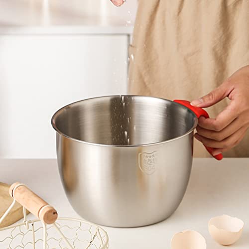 TOPBATHY Tigelas de Mistura de Aço Inoxidável Com Punho Misturando Um Tigela de Massa Para Mix Cozia