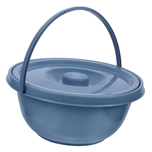 Pot de chambre en PVC avec couvercle et poignée Healvian pour la maison