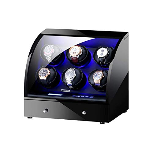Boîte à enrouler automatique 6 montres et enrouleur de surveillance tactile LCD