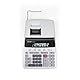Sharp CS-2635 LW druckender Tischrechner (12 Stellen, LCD Display, schwarz/rot Druck, Netzanschluss) Weiß