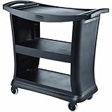 Rubbermaid Commercial Executive Series Utility Cart, Black, FG9T6800BLA