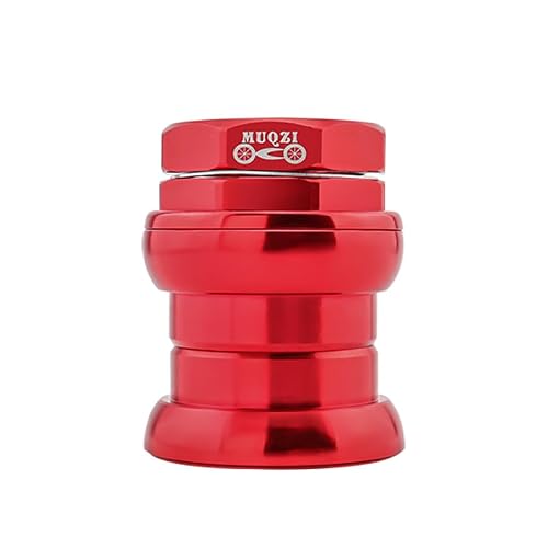 VFdthR Bike Headset Bicycle 34mm Headset Ultralight Thread 1 1/8" (28.6mm) Fork Folding Bike(Red)