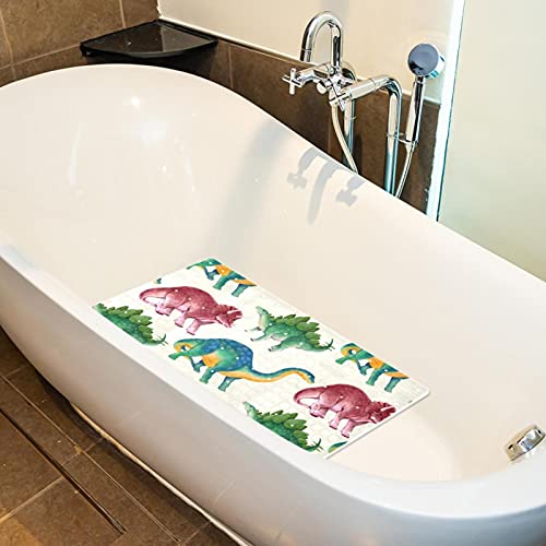 Tapis de bain antidérapant avec ventouses et trous de drainage
