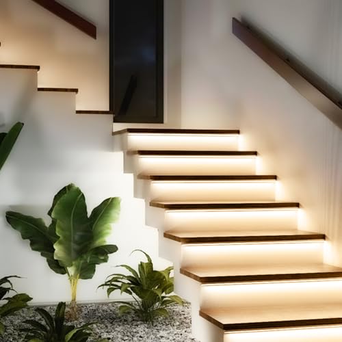 Tira de luces LED Neon Blanco Cálido 16.4 pies con adaptador 12V 3A miniatura 5