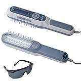  CareforYou U-VB Lámpara de fototerapia portátil de mano UV fototerapia con temporizador digital LCD con gafas UV