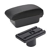 instalar apoyabrazos ibiza 6j Para Seat Para ibiza 6j Para Ibiza 6L Caja de reposabrazos Caja de almacenamiento de contenido de tienda central con portavasos USB