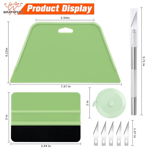Image of WRAPXPERT Wallpaper Tools, Wallpaper Kit Smoothing Tools for Peel and Stick, Wallpaper Installation Kits for Wallpaper Hanging, Contact Paper, Bathroom, Vinyl Backsplash Tile, Window Film Applying