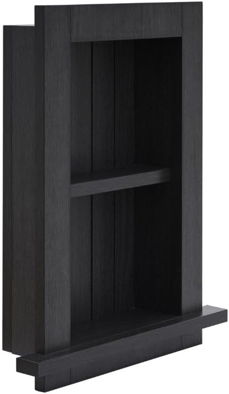 Recessed Wall Niche, Fully Assembled Black Recessed Medicine Cabinet