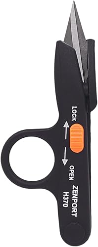 Zenport Cortadora de hilo y flores H370 con cerradura, color negro