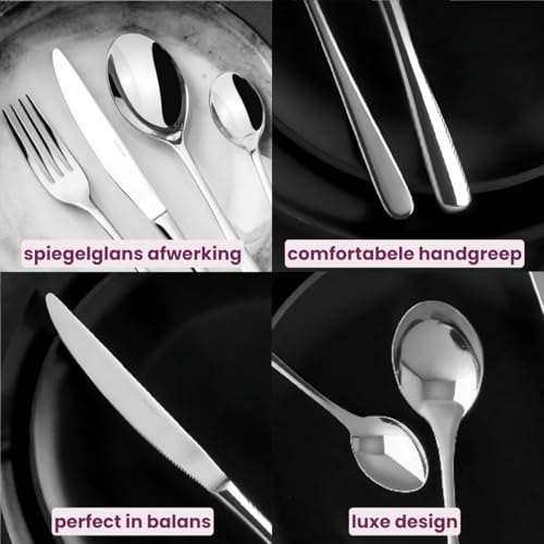 Sambonet - Taste Set di Posate da Tavola per 6 persone, 36 pezzi in Acciaio Inox finitura PVD, Lavabili in lavastoviglie, Copper - immagine 3