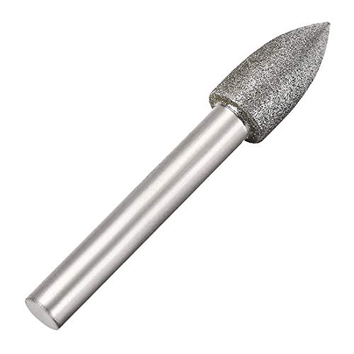 Fresas de diamante para esmeril 1/4 pulg 10mm 120 grit 2 piezas miniatura 3