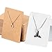 Produktbild 200 Stüke Ohrring Display Karten Schmuck Display, Kraftpapier Schmuck Display, Jewelry Display Cards, für die Verpackung Display Schmuck Ohrringe Halsketten (Braun und Weiß)