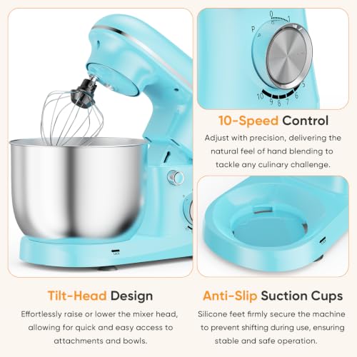 Image of NEWBULIG Stand Mixer 6.3QT, Kitchen Electric Mixers Alternative