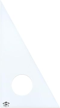 Alvin 130C-12 12 inch Clear Professional Acrylic Triangle 30/60