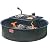 Pilot Rock 30 Inch Heavy Duty Steel Ground Fire Pit Ring Insert Liner and Metal Cooking Grate for Grilling, Camping, and Backyard Bonfires, Black