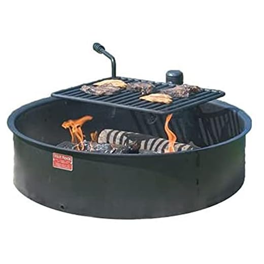 Pilot Rock 30" Commercial Park Campfire Ring FSWBH30/7 - Park Grill - Made in The USA -