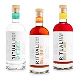 RITUAL ZERO PROOF Gin, Rum & Aperitif Alternative Bundle | Award-Winning Non-Alcoholic Spirits | 3 x 25.4 Fl Oz (750ml) | Crafted for Premium Alcohol-Free Cocktails