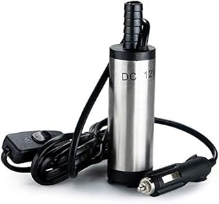 flintronic Water Pump,DC 12V 38MM Port Stainless Steel Submersible Diesel Fuel Pump (Prohibited Gasoline & Flammable Liquids) Multi-Purpose Water Oil Transfer for Diesel Vehicles or Speed Boat