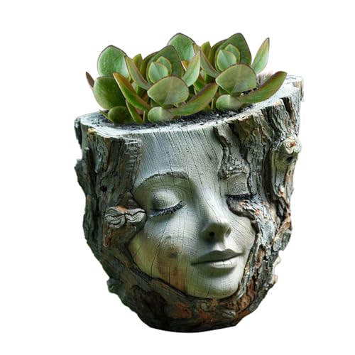 Pot de fleurs pour le visage en design statue de jardin unique - 2