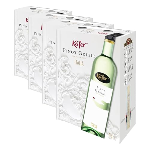 Käfer Pinot Grigio trocken (1 x 3,0l) (Packung mit 4)