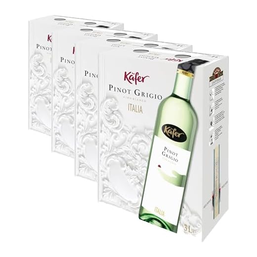 Käfer Pinot Grigio trocken (1 x 3,0l) (Packung mit 4)
