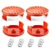 YWTESCH Trimmer Replacement Spool Cap Covers Compatible for Black+Decker Trimmer,4 Pack ( 4 Spool Cap+4 Spring )