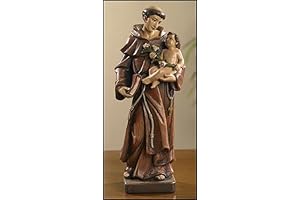 8” High Quality Saint Anthony Resin Statue