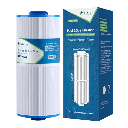 Vistar Water Technologies PLF6CH-960 Spa Filter Replacement for Unicel 6CH-960, PJW60TL-F2S, Jacuzzi Filters J-300, J-400, Filbur FC-2800, 6540-476, 6540-383 Hot Tub Filter with Closed Handle 1 Pack