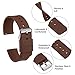 HARFINGTON Silicone Watch Band 22mm Width Quick Release Soft Rubber Replacement Watch Strap with Stainless Steel Buckle for Men Women, Brown