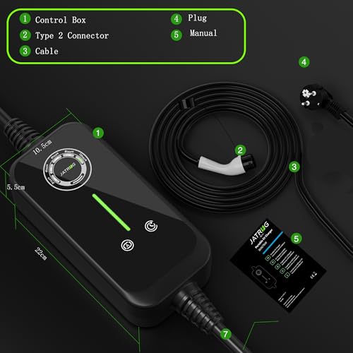Ev chargeur portable pour eviter la surchauffe electrique avec courant commutable 16A