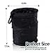 ZONETECH 2-Pack Universal Traveling Portable Car Trash Can - Black Collapsible Pop-up Leak Proof Trash Can- for Garbage to Organize Car,