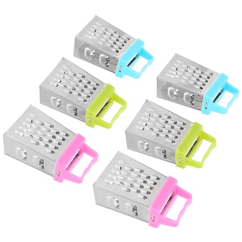 Juego 6 pzas. mini ralladores de acero inoxidable miniatura 1