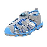 TUDUZ Kleinkind Baby Girs Licht Schuhe Jungen Soft Luminous Outdoor Sport Sandalen Outdoorschuhe Canvas Sneaker Krabbelschuhe(Blau,30EU)